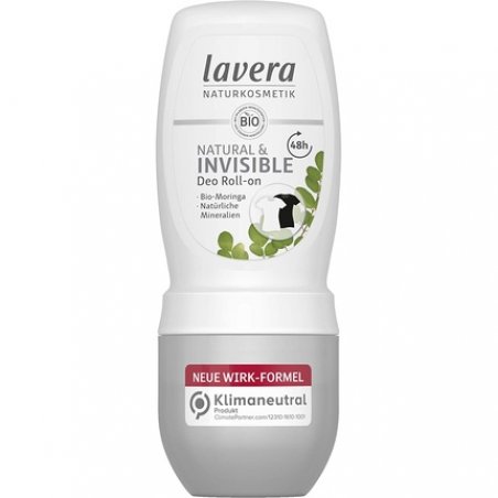 Lavera Natural & Invisible Deodorant Roll-On 48h Protection with Bio-Moringa & Minerals 50ml