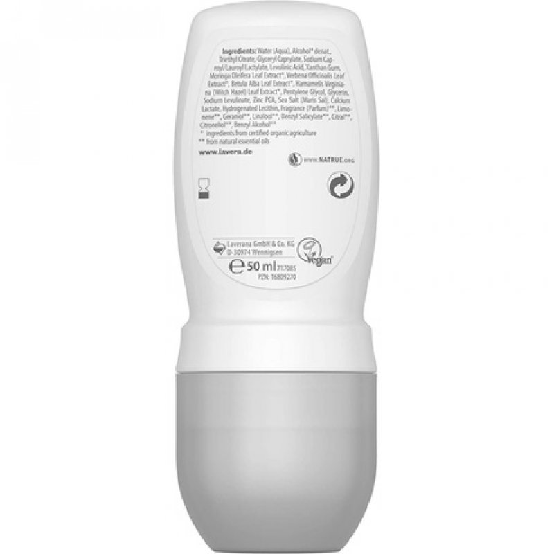 Lavera Natural & Invisible Deodorant Roll-On 48h Protection with Bio-Moringa & Minerals 50ml