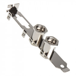 Koolance compatible PCI-Slot-Bracket mit 2 G1/4-Zoll-Durchführungen - silber