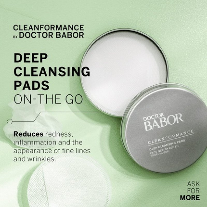 DOCTOR BABOR CLEANFORMANCE Deep Cleansing Pads Biodegradable Material 20 Pads