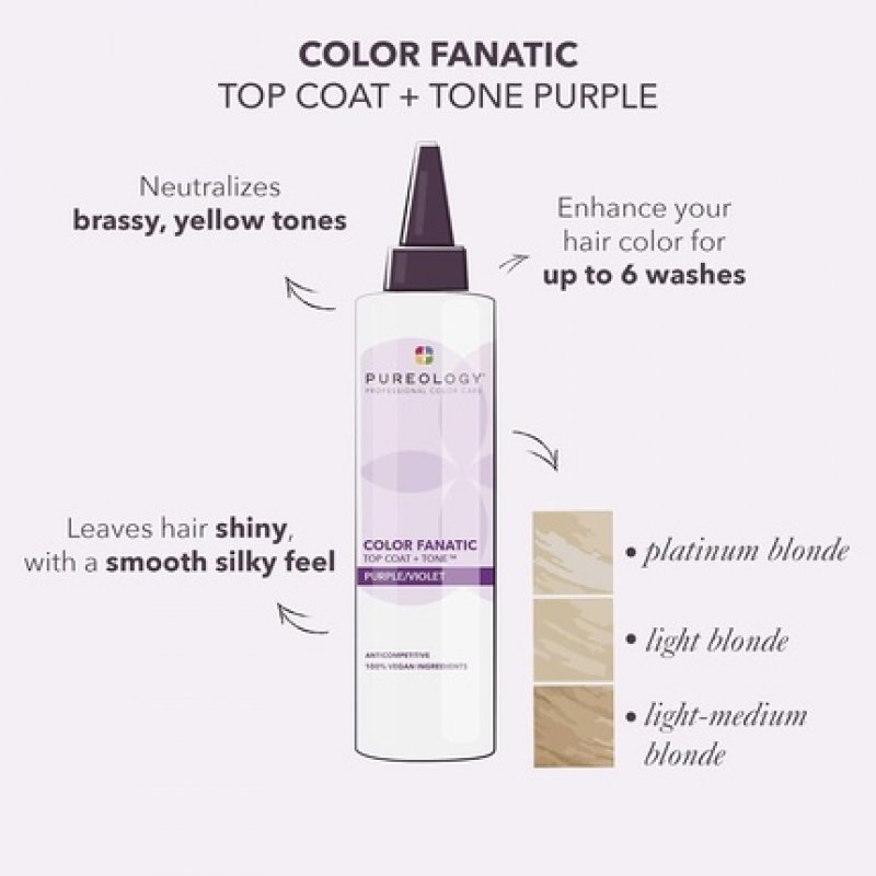 Pureology Color Fanatic Purple Color Glaze Hair Toner for Blonde Hair 200ml