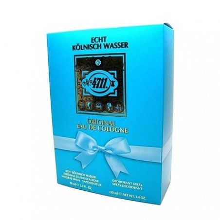 4711 Original Eau de Cologne Spray 90ml Deodorant Spray 150ml - Pack of 2