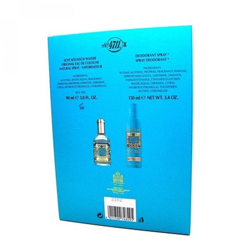 4711 Original Eau de Cologne Spray 90ml Deodorant Spray 150ml - Pack of 2