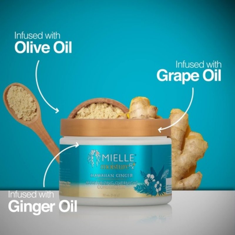 Mielle Moisture RX Hawaiian Ginger Moisturizing Overnight Conditioner 12 oz