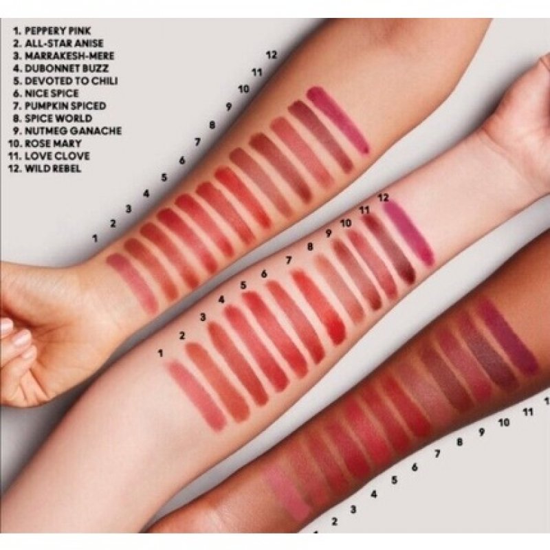 MAC Dubonnet Buzz Powder Kiss Velvet Blur Slim Stick Lipstick