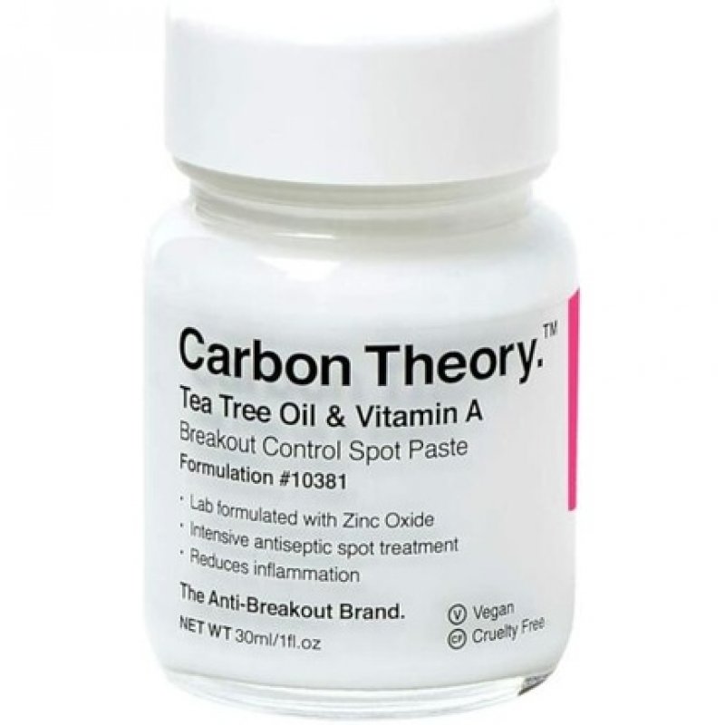 Carbon Theory Tea Tree Oil & Vitamin A Breakout Control 30ml - New
