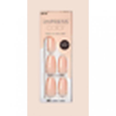 KISS Impress Color Press-On Nails One Step Gel Manicure Medium Coffin Bubble Kiss
