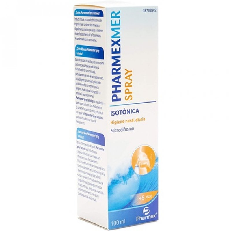Pharmexmer Isotonic Spray Sea Water for Washing and Nasal Hygiene Daily 100ml