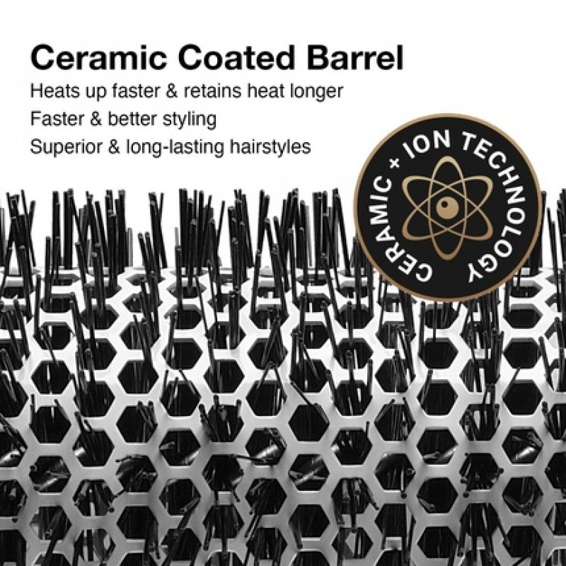 Olivia Garden Ceramic Ion Round Thermal Hair Brush CI-65 3 1/2 inches