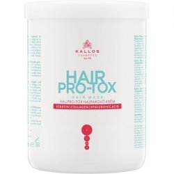 Kallos KJMN Hair Pro-tox Cream Hair Mask with Keratin, Collagen, and Hyaluronic Acid 500ml