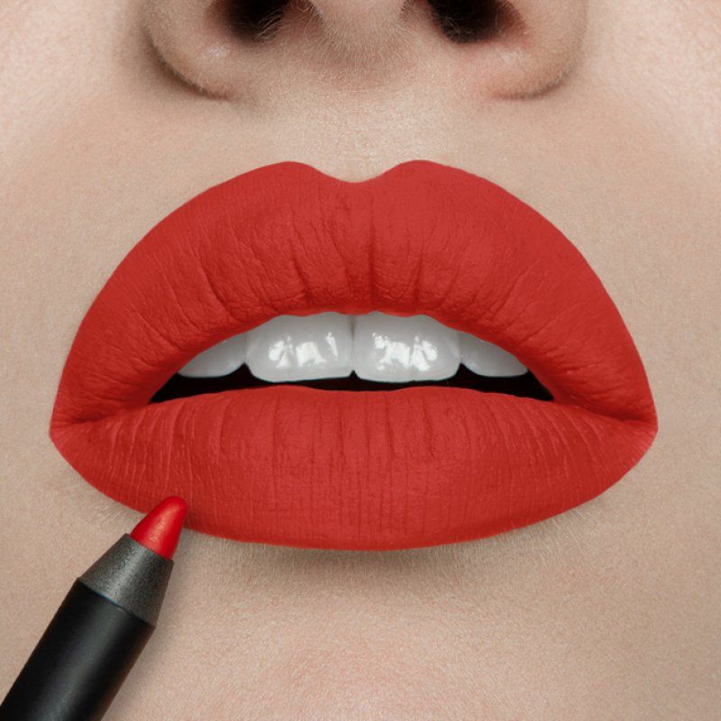 Mulac Cosmetics SHAKTI Lip Pencil Scarlet Red Long-Lasting Waterproof Anti-Smudge Vegan