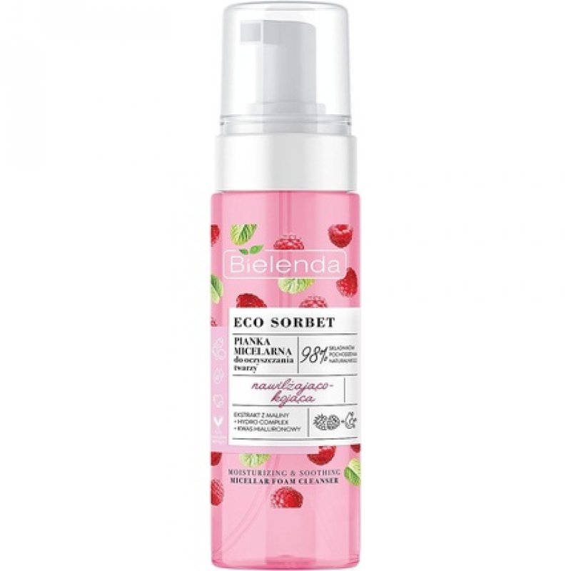 ECO SORBET Raspberry Micellar Foam Moisturizing and Soothing 150ml