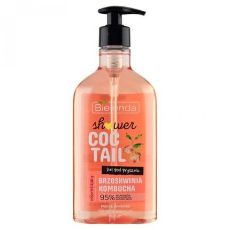 Bielenda Shower Cocktail Refreshing Peach & Kombucha Shower Gel 400ml
