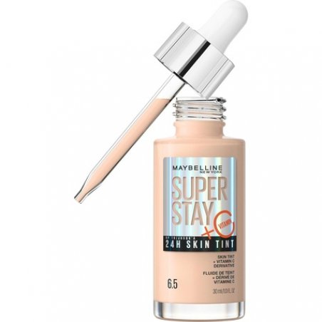 Maybelline Super Stay Skin Tint Foundation with Vitamin C Long-Lasting up to 24H Vegan Formula Shade 06.5 30ml
