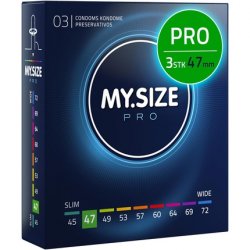 MY.SIZE PRO Condom Size 1 47mm 3 Pieces