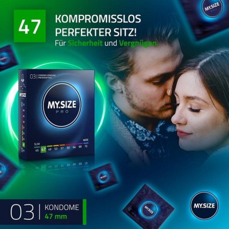 MY.SIZE PRO Condom Size 1 47mm 3 Pieces