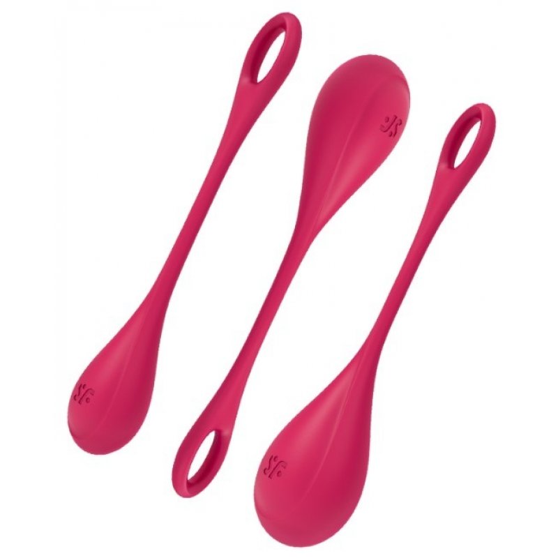 Satisfyer Yoni Balls Yoni Power 1 - Skin-Friendly Silicone Red