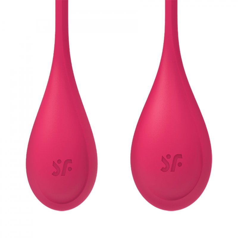 Satisfyer Yoni Balls Yoni Power 1 - Skin-Friendly Silicone Red