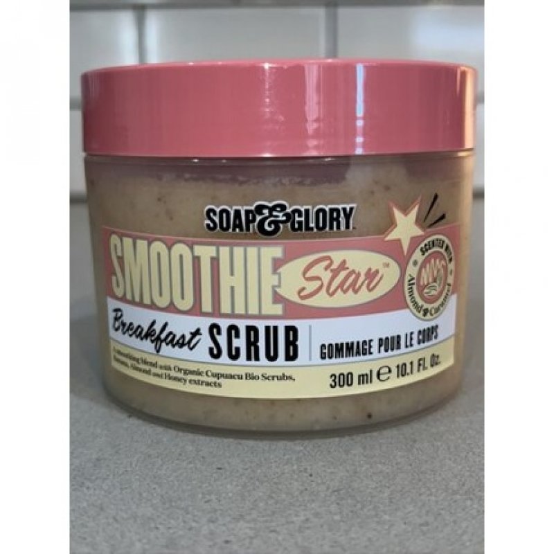 Soap & Glory Smoothie Star Breakfast Scrub Almond Sugar Vanilla Scent 300ml