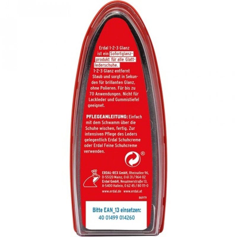 Erdal 1-2-3 Gloss Clear 52g