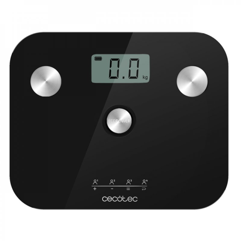 Cecotec EcoPower 10100 Precision Surface Personal Scale with Bioimpedance Function and High-Security Glass Surface -