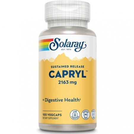 Solaray Capryl Sustained Release Caprylic Acid 100 VegCaps - 16 Servings