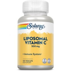 Solaray Liposomal Vitamin C 500mg Healthy Immune System Collagen Synthesis Antioxidant Support Buffered with Fatty