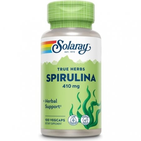 SOLARAY Spirulina 410mg Algae Superfood Supports Energy Vitality and Overall Health 100ct