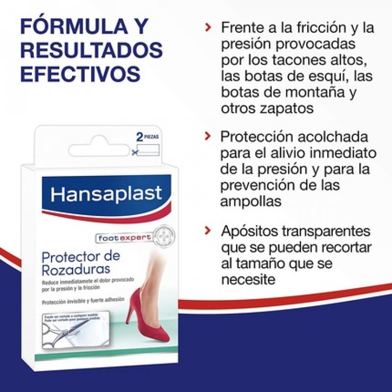Hansaplast Chafing Protector Adhesive Dressings for Immediate Pain Relief Clear Anti Chafing and Anti Blisters Plasters