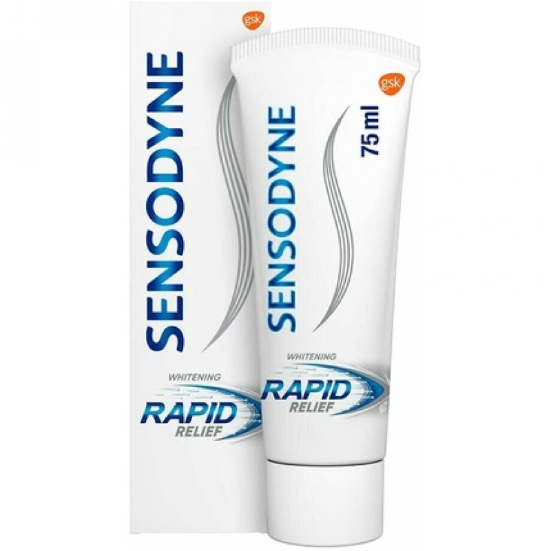 Sensodyne Rapid Relief Whitening Toothpaste for Sensitive Teeth 75ml