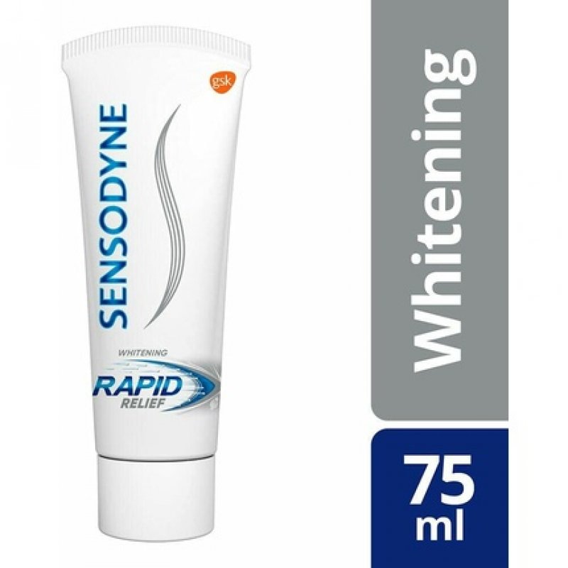 Sensodyne Rapid Relief Whitening Toothpaste for Sensitive Teeth 75ml