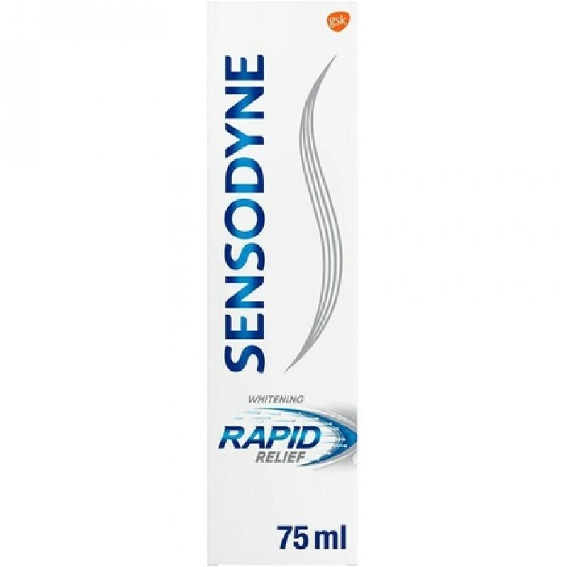 Sensodyne Rapid Relief Whitening Toothpaste for Sensitive Teeth 75ml