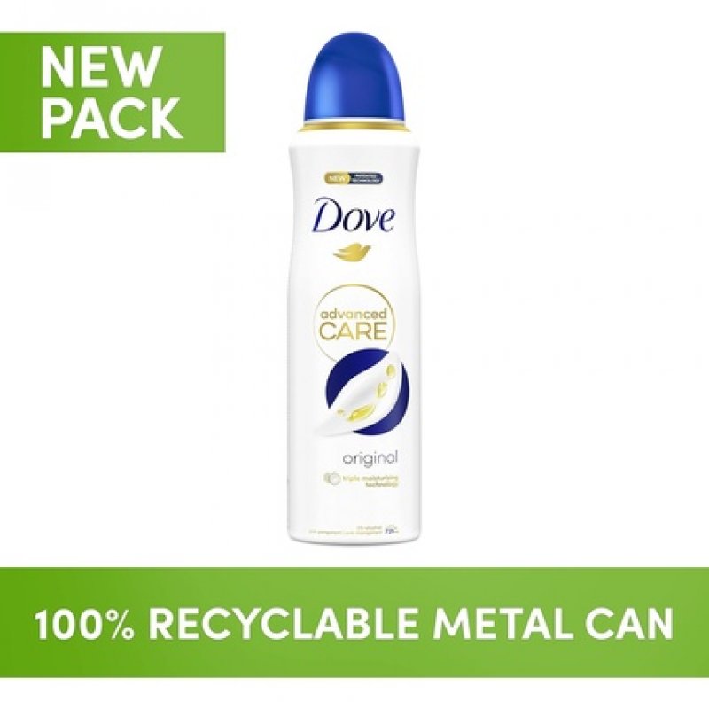 Dove Advanced Care Original Antiperspirant Deodorant Spray with Triple Moisturizing Technology 200ml