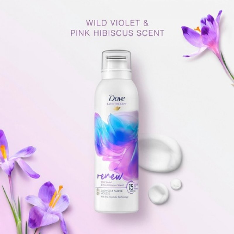 Dove Bath Therapy Shower & Shave Mousse 15 Minutes Self-care for Your Body 200ml