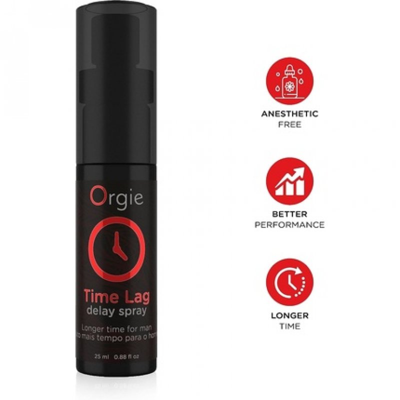 Orgie Time Lag Tingling and Warming Intimate Gel with Hemp Seed Oil 25ml Black