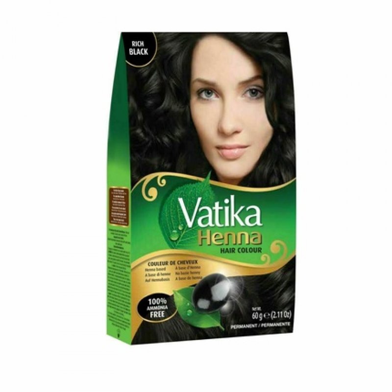 Dabur Vatika Natural Brown Henna Hair Color Powder No Ammonia 60g