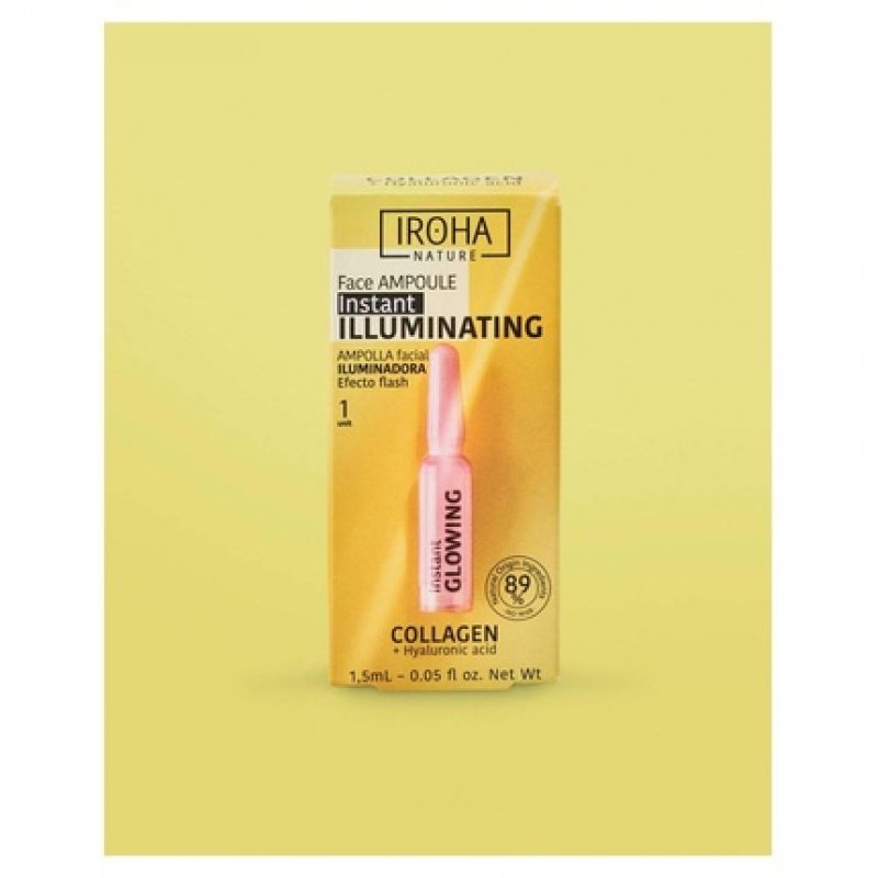 Iroha Nature Instantly Effective Brightening and Anti-Fatigue Ampoule with Aloe Vera and Collagen