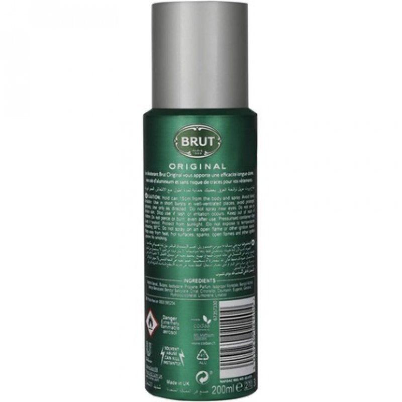 Brut Deodorant Spray 200ml Original