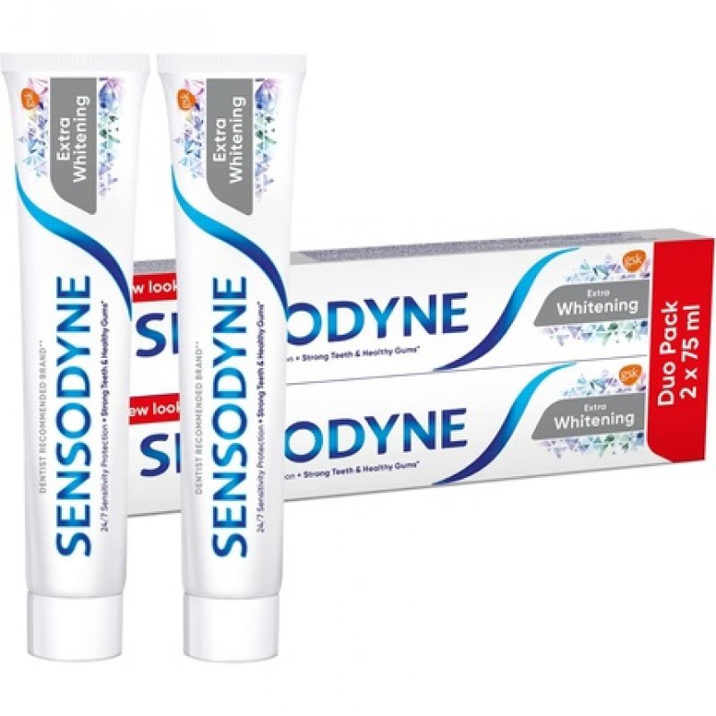 SENSODYNE Extra Whitening Toothpaste 75ml - Pack of 2