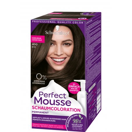 Perfect Mousse Foam Colour 4-0/400 Dark Brown Level 3 4.0/400 Dark Brown
