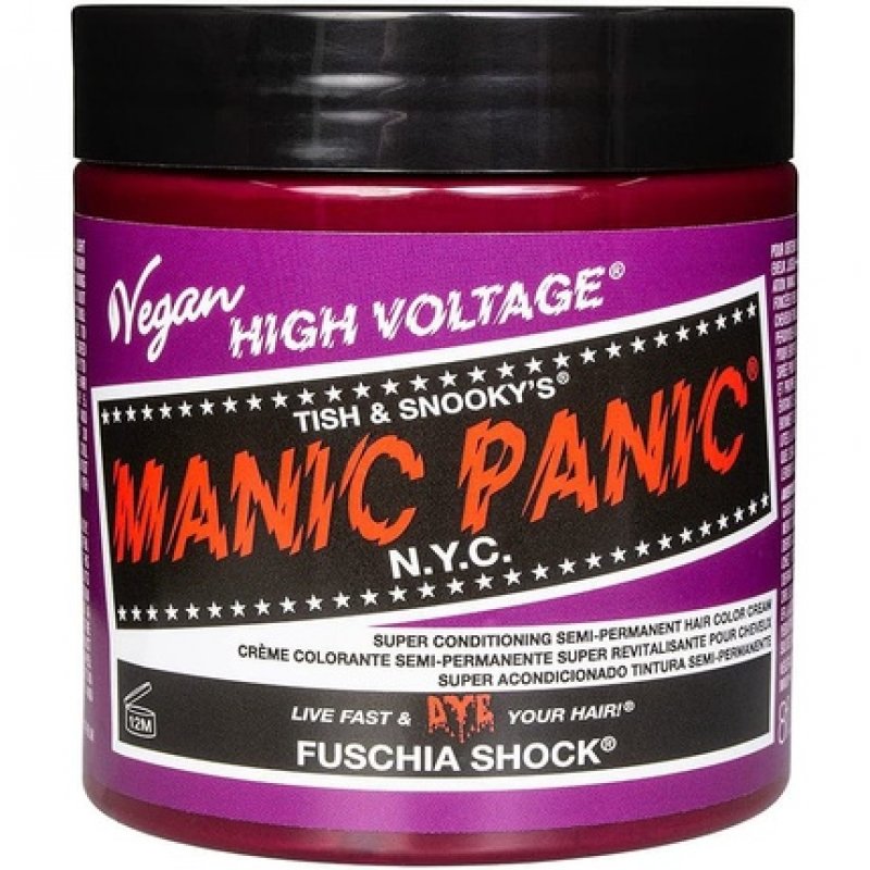 Manic Panic High Voltage Classic Cream Formula Hair Dye Fuschia Shock 8oz (237g)