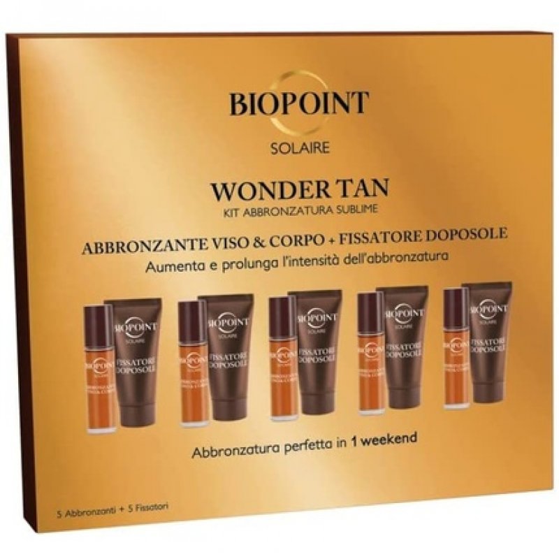 Biopoint Solaire Wonder Tan Face and Body Tanning Set with Aftersun
