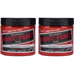 Manic Panic Electric Tiger Lily Classic Creme Vegan Cruelty Free Orange Semi Permanent Hair Dye 118ml