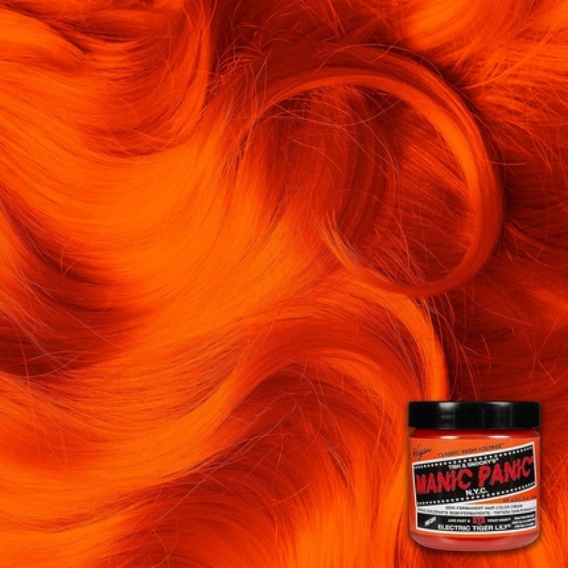 Manic Panic Electric Tiger Lily Classic Creme Vegan Cruelty Free Orange Semi Permanent Hair Dye 118ml
