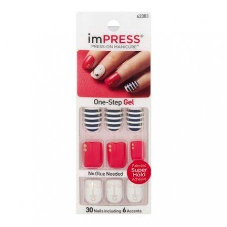 Broadway Nails Impress Gel Accents Bells & Whistles Nails 30.0 Each