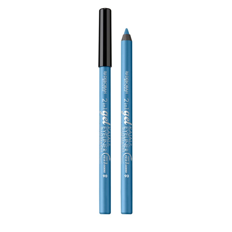 Deborah Milano Kajal 2-in-1 Eyeliner and Waterproof Eyeliner 06 Light Blue 1.21g