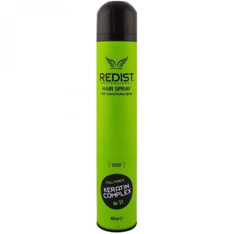 Redist Hair Spray Keratin Complex 400ml Full Force Ultra Strong Hold Hairdressing Supplies Hair Styling and Care for