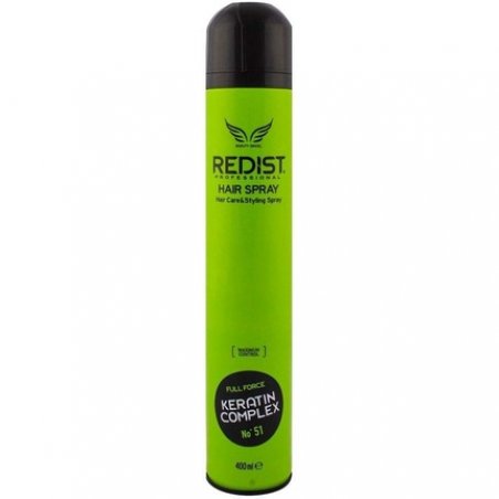 Redist Hair Spray Keratin Complex 400ml Full Force Ultra Strong Hold Hairdressing Supplies Hair Styling and Care for