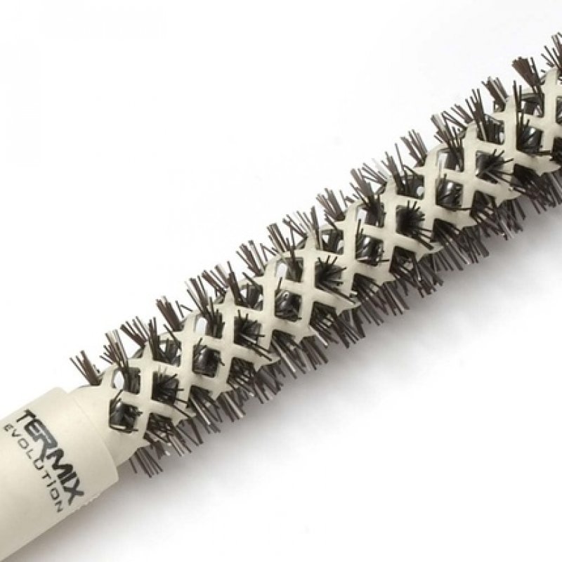 Termix Evolution Soft Ø 12mm Hairbrush for Thin Hair with Ionized Bristles - Ochre