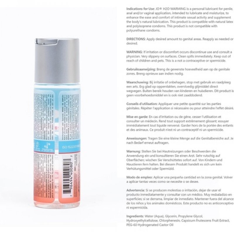SYSTEM JO H2O Warming Lubricant 60ml